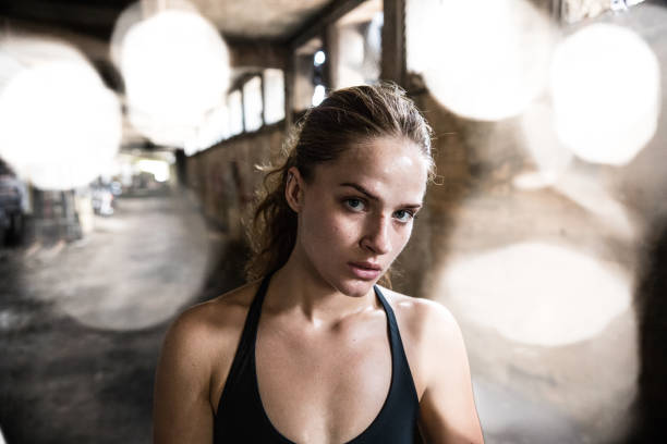 istock Portrait of an athlete 802461984