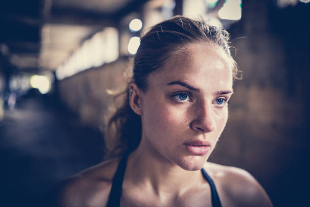 istock Portrait of an athlete 802464402