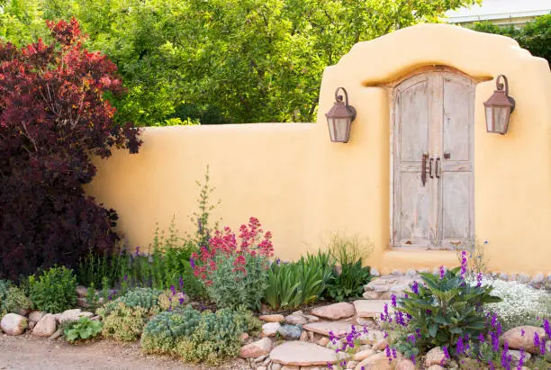 Entryway near Canyon Road in Santa Fe, New Mexico