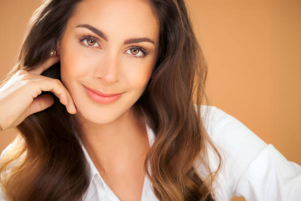 istock Beautiful Woman In White Shirt 802472140