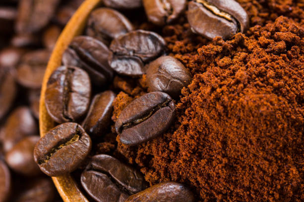 istock roasted brown coffee beans and powder 802472836