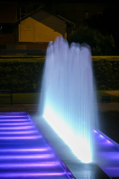 istock Water fountains in Zagreb 802476484