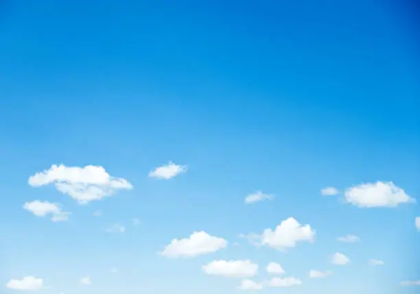 Blue sky with white clouds