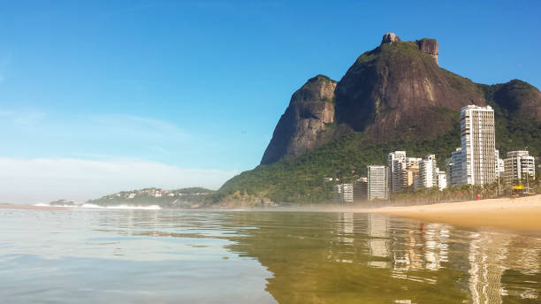 istock Sunny day at Sao Conrado beach, Rio de Janeiro - Brazil 802477412