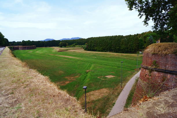 istock Medieval walls of Lucca, Tuscany 802480660