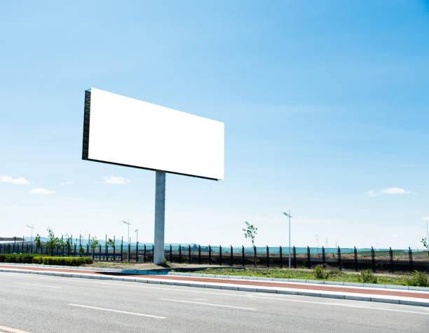 istock Blank billboard on the side of the road 802480762