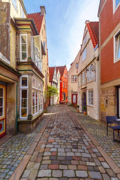 istock Medieval street Schnoor in Bremen, Germany 802481022