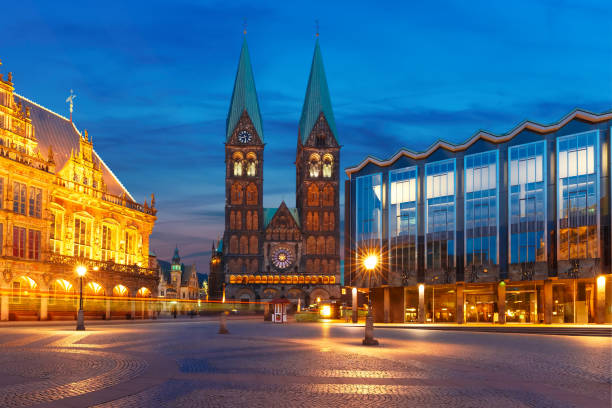 istock Ancient Bremen Market Square in Bremen, Germany 802481130