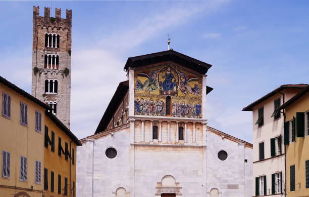 istock Facade of Basilica San Frediano, Lucca, Tuscany 802481616