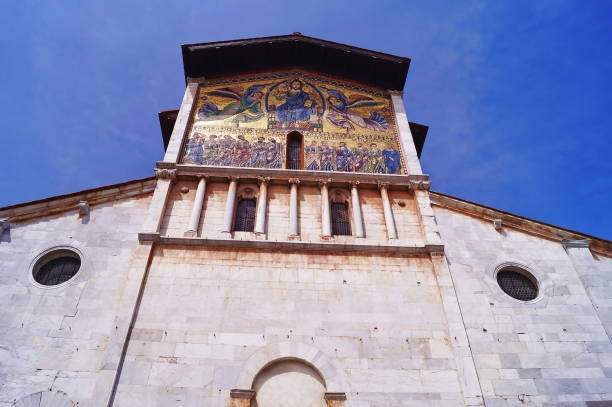 Facade of Basilica San Frediano, Lucca, Tuscany