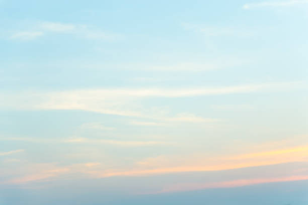 istock Hot weather, clouds look colorful before sunset. 802497574