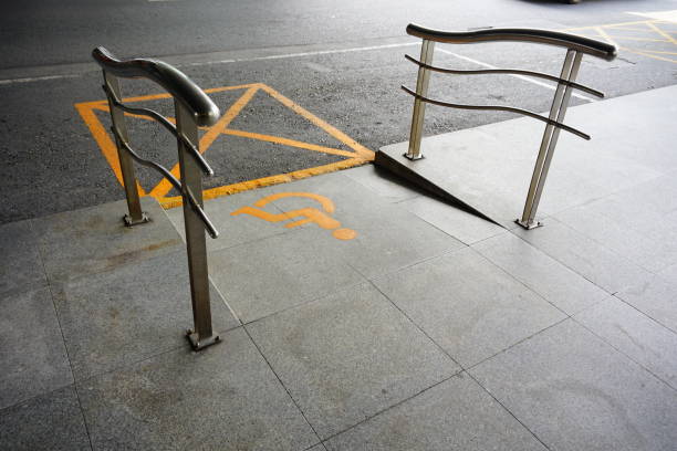 istock Way for Wheelchair ramp 802507644