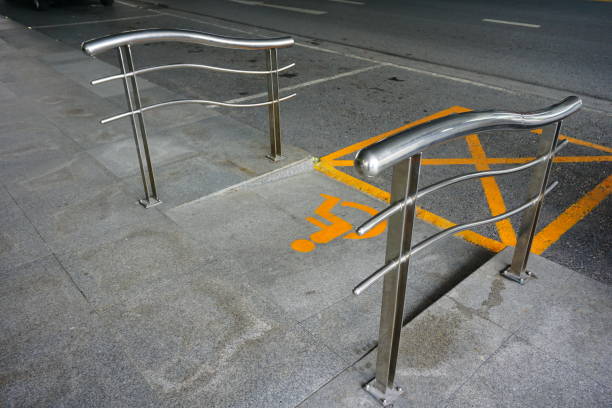 istock Way for Wheelchair ramp 802507648