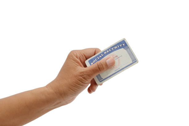 Social Security Card stock photo