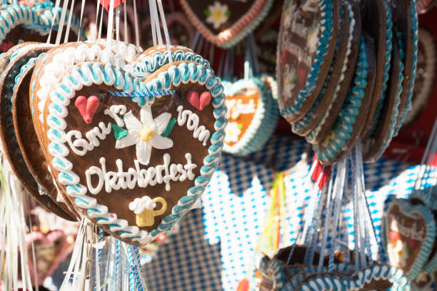istock Beer Fest Munich Gingerbread hearts 802517904