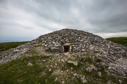 One of the cairns at Carrowkeel megalithic graveyard in County Sligo, Ireland