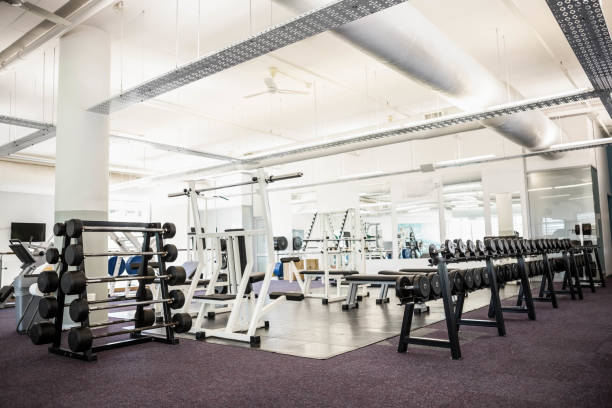 istock Gym with no people 802552366