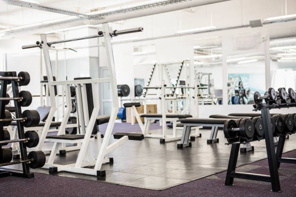 istock Gym with no people 802552446