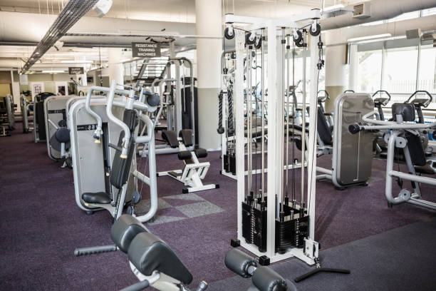 istock Gym with no people 802558368