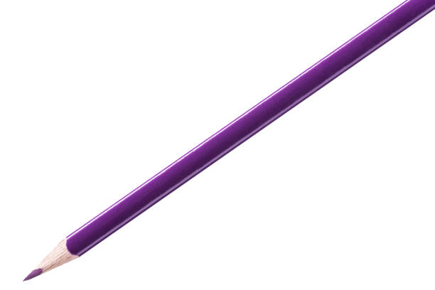 istock Violet pencil for drawing on a white background 802565910