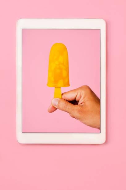 istock homemade natural ice pop in a tablet 802566480