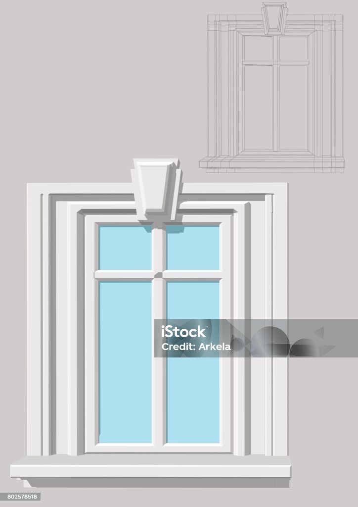 Rectangular Window Stock Illustration - Download Image Now ...