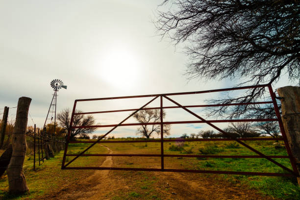 Windmill Custom Ranch Gate 240+ Rusty Old Farm Windmill Against Blue Sky Stock Photos, Pictures ...
