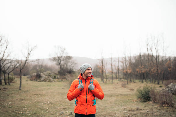 istock Young Backpacker enjoying of Nature. 802592740