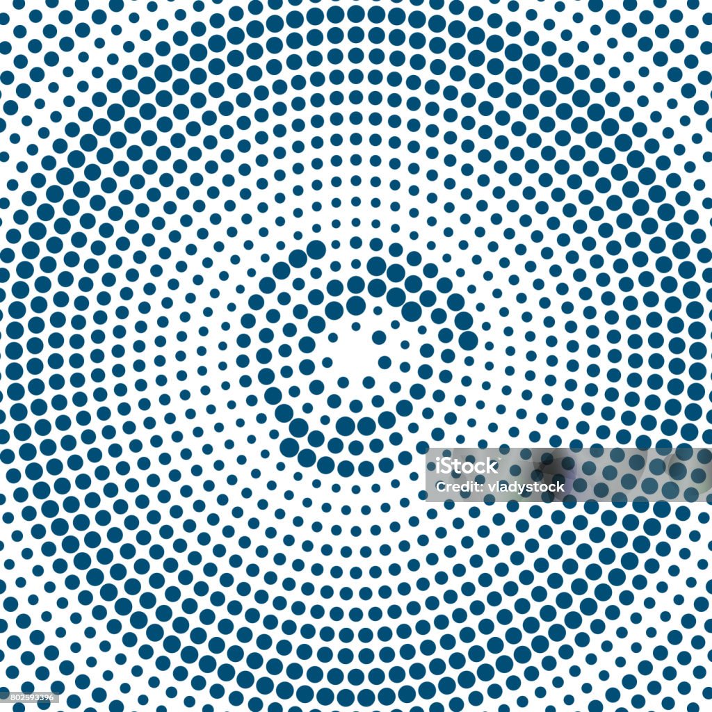 Abstract Dotted Background Colorful Radial Pattern Stock Illustration ...