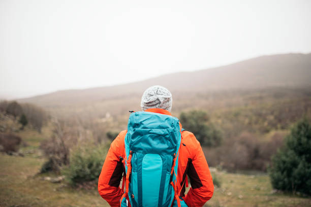 istock Young Backpacker enjoying of Nature. 802595850