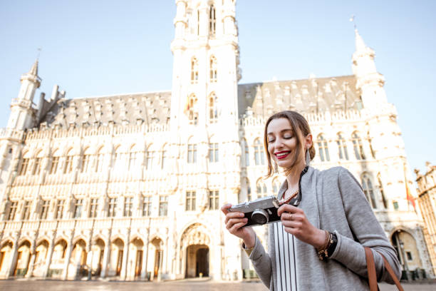 istock Woman traveling Brussels 802604618