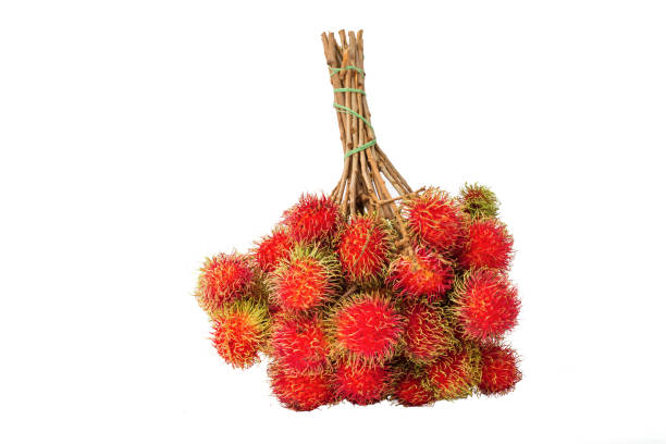 rambutan Decorate a bouquet on a white background.
