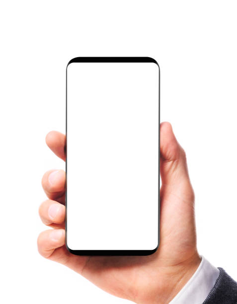 istock Modern bezelless smartphone in hand 802610542