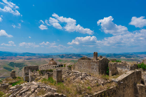 istock Craco (Matera, Italy) - The ghost town and landscape 802610620