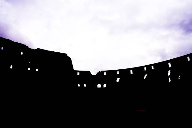 Low Angle View Of The Roman Colosseum