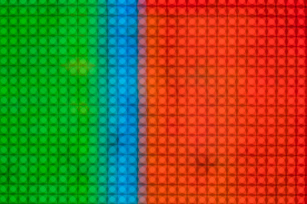 Abstract colorful background with bokeh defocused lights.