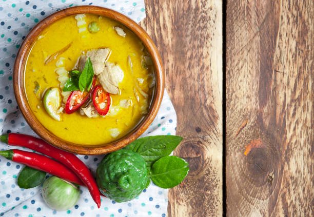 istock Green curry thai food. 802635612