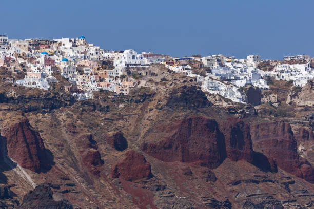 istock Panoramic view of Santorini island, Thira, Greece 802636320