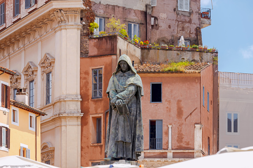 Rome. Monument to Giordano Bruno