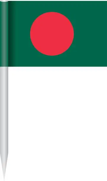 Vector illustration of Flag Bangladesh