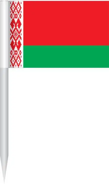 Vector illustration of Flag Belarus