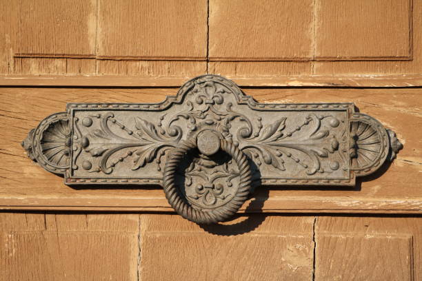 istock Very old vintage Italian hand door knocker 802649318