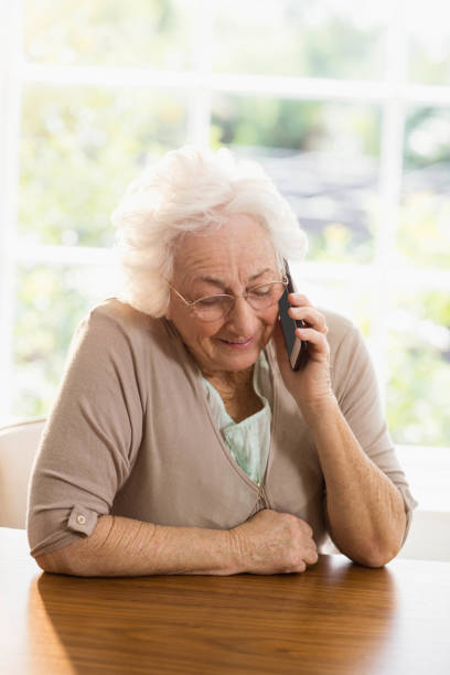 istock Elderly woman phone calling 802649724