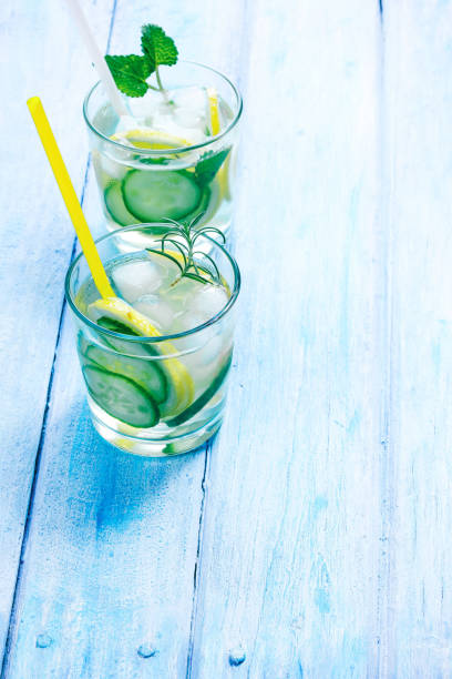 istock Detox water with lemon and cucumber 802654898