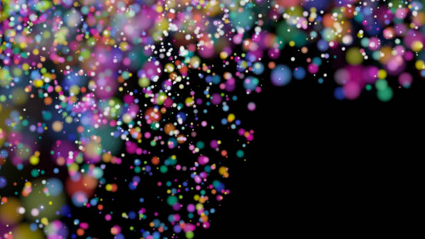 istock Beautiful colorful bokeh blurred background defocused lights 802661910