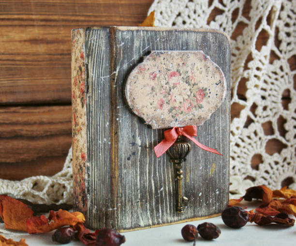 istock Vintage jewelry box stands on the table 802662070