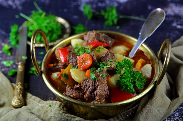 vegetable stew stock photo