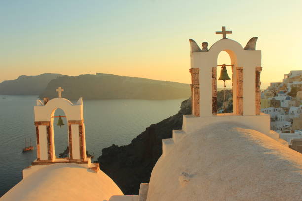 istock White church in Santorini island, Greece 802674268