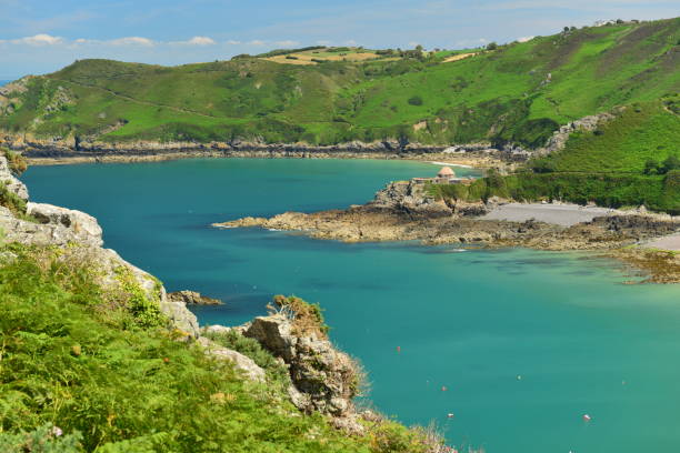 istock Good Night Bay, Jersey, U.K. 802679886