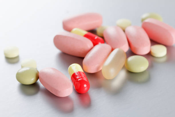 istock Pills. Tablets. Capsule. Medical background. 802684590